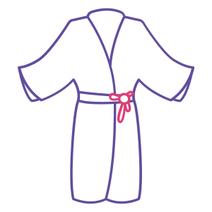 Robe/ Slippers